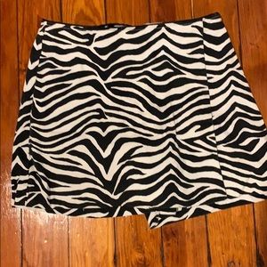 White House black market zebra skirt